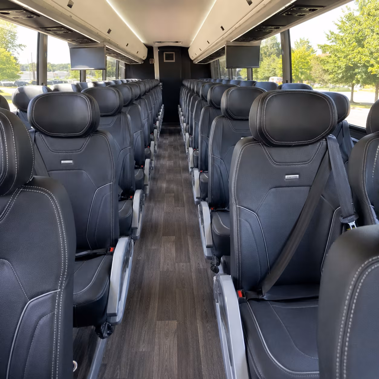 charter buses for large wedding guests across oakland county